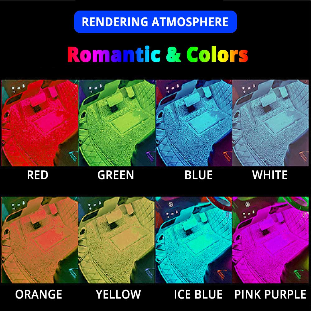 Miniatura 2 de Luz led set x4 carro multicolor FK23C-16